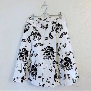 Downeast Basics A-line Floral Skirt